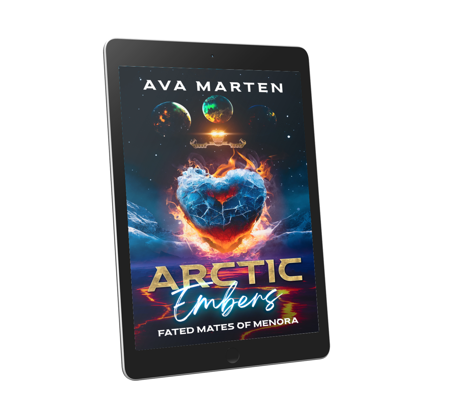 Arctic Embers. Sci-fi romance ebook by Ava Marten. Book 1 of Fated Mates of Menora series