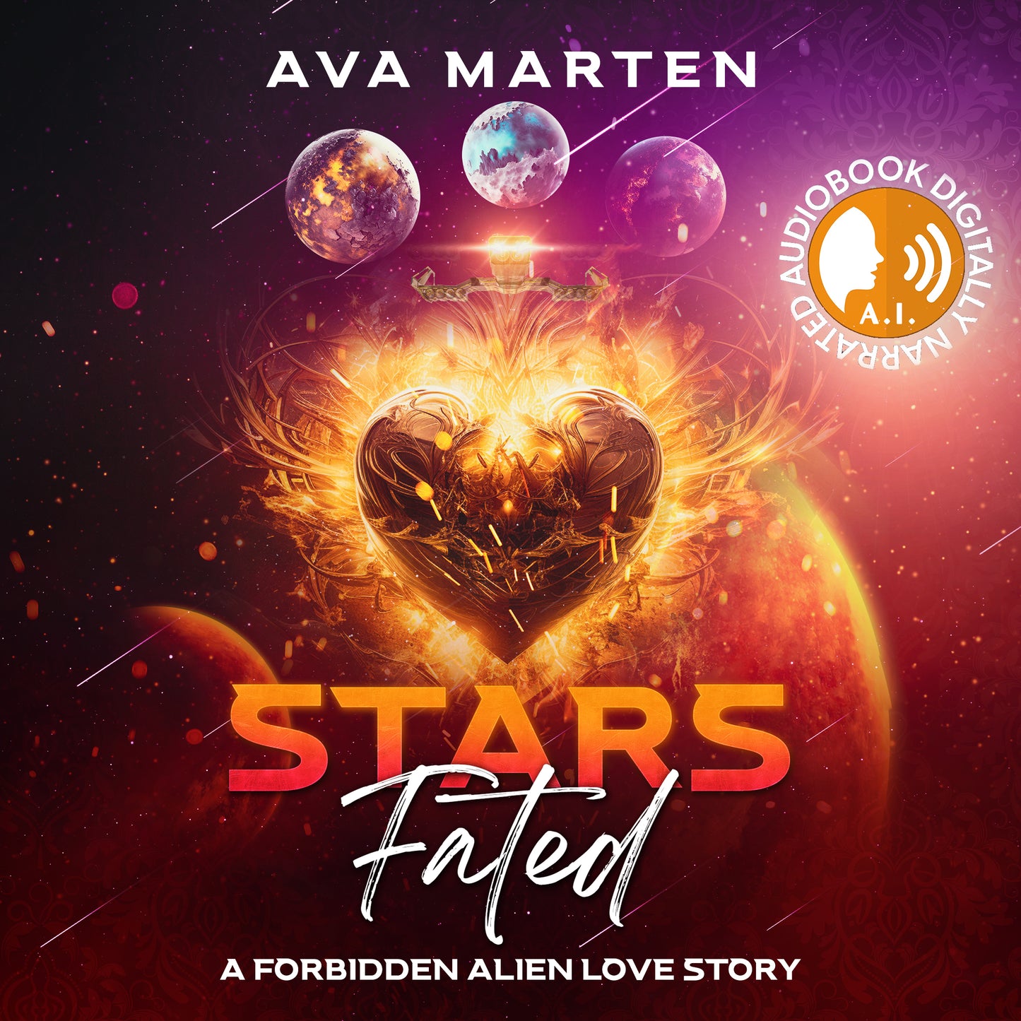 Stars Fated: A Forbidden Alien Love Story. Sci-fi romance  audiobook by Ava Marten