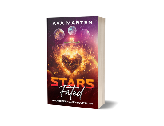 Stars Fated: A Forbidden Alien Love Story paperback. Sci-fi Romance by Ava Marten